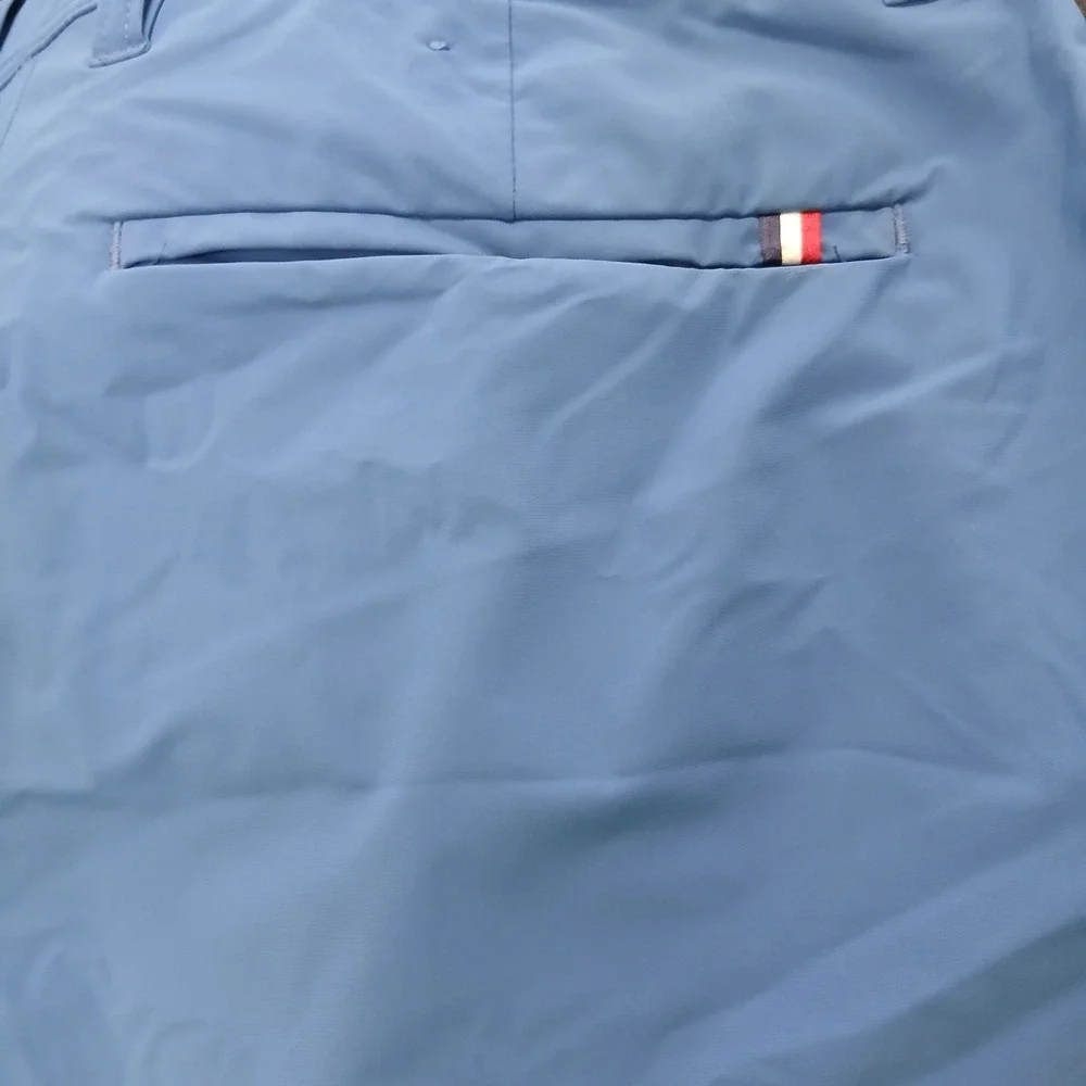 Alberto Golf Shorts Tech‎ Stretch Water Repellent Blue Men Size 36 EUC